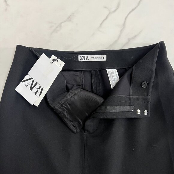 Zara Black Midi Slit Tube Skirt M NWT - Picture 12 of 12